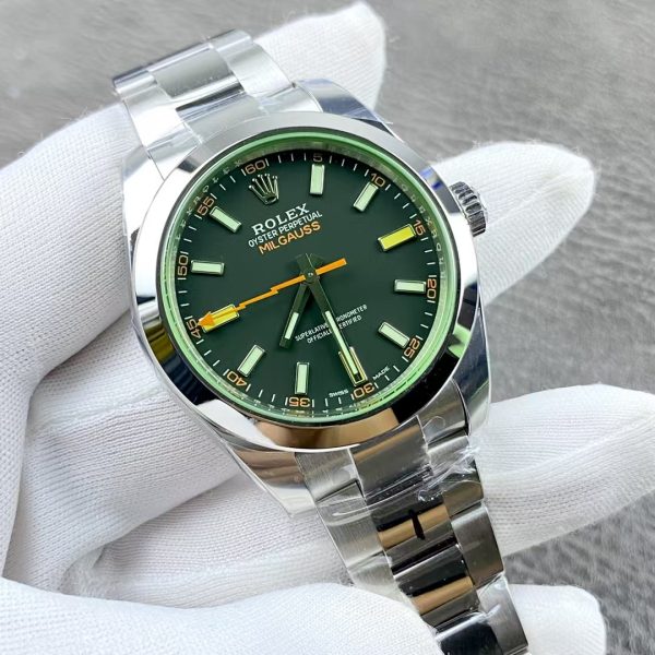 劳力士 Milgauss 40 绿色表盘不锈钢男士手表